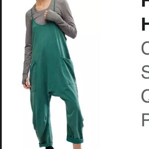 Free People Hot Shot Jumpsuit in Ivy size S